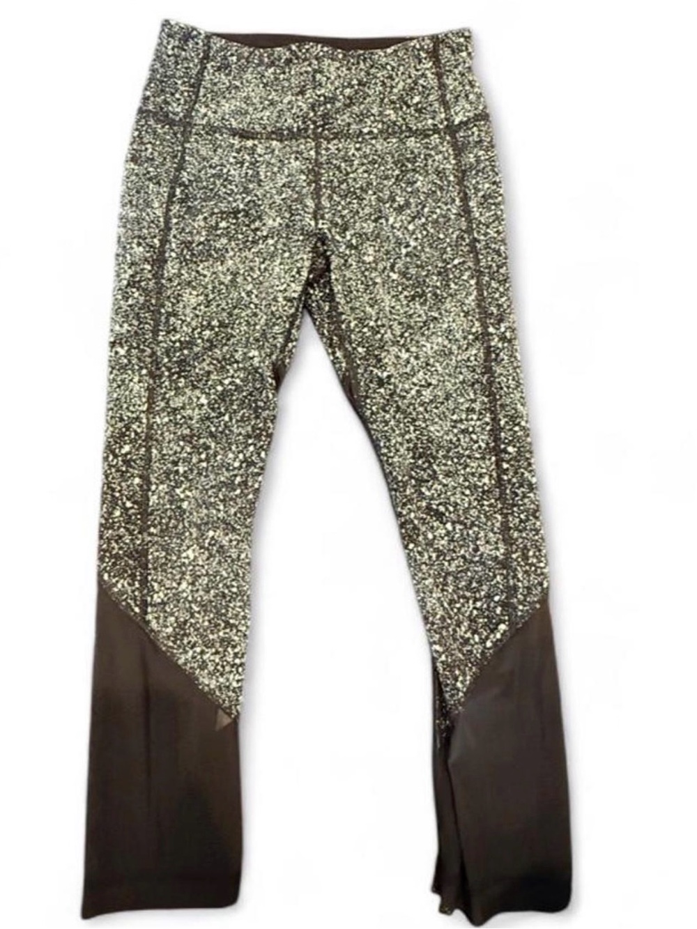 lululemon athletica Black & Silver Speckle Seam-Detail Leggings